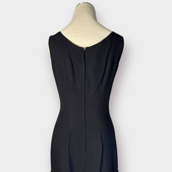 60s Miss Melinda Black Party Dress Size S - Picture 7 of 9